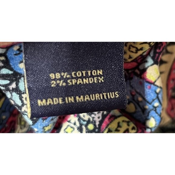 Cremieux Premium Denim Paisley Long Sleeve Button-Down Shirt 3XT Flip Cuff - Picture 8 of 10